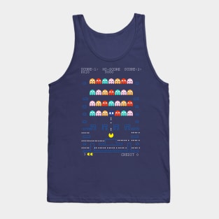 Pacman Space Invaders's Tank Top